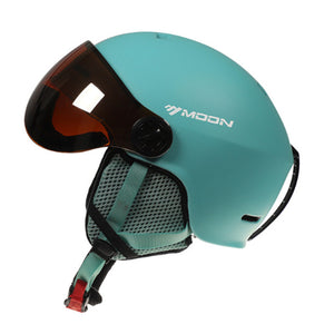Ski Helmet With Goggles MOON 2019 Integrated Full coverage protector For Women ski snowboard helmet casque de ski a43