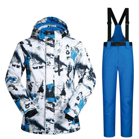 Ski Suit Men Winter New Outdoor Windproof Waterproof Thermal Snow Jacket And Pants Clothes Skiing And Snowboarding Suits Brands