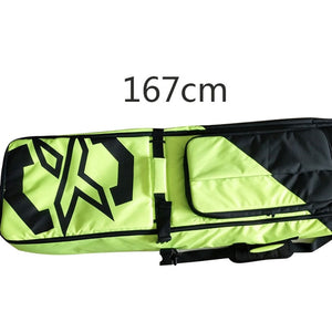 Single snowboard bag ski wheel package single board package double board package with wheel roller large capacity