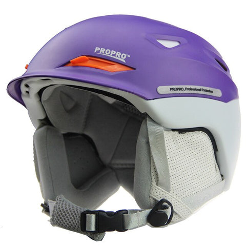 PROPRO new one-piece high-end ski helmet helmet warm hat snow skiing essential veneer double plate