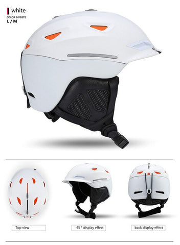 PROPRO new one-piece high-end ski helmet helmet warm hat snow skiing essential veneer double plate