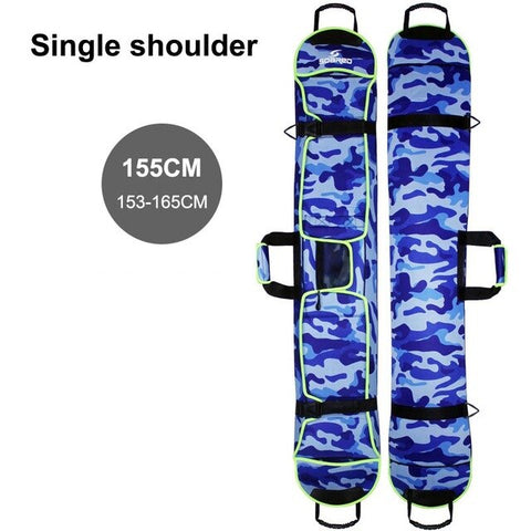 Ski Bag Thick Water Resistant Protective Cover Carry Bags Hand Carrier With Single / Double Shoulder Strap For Snowboarding