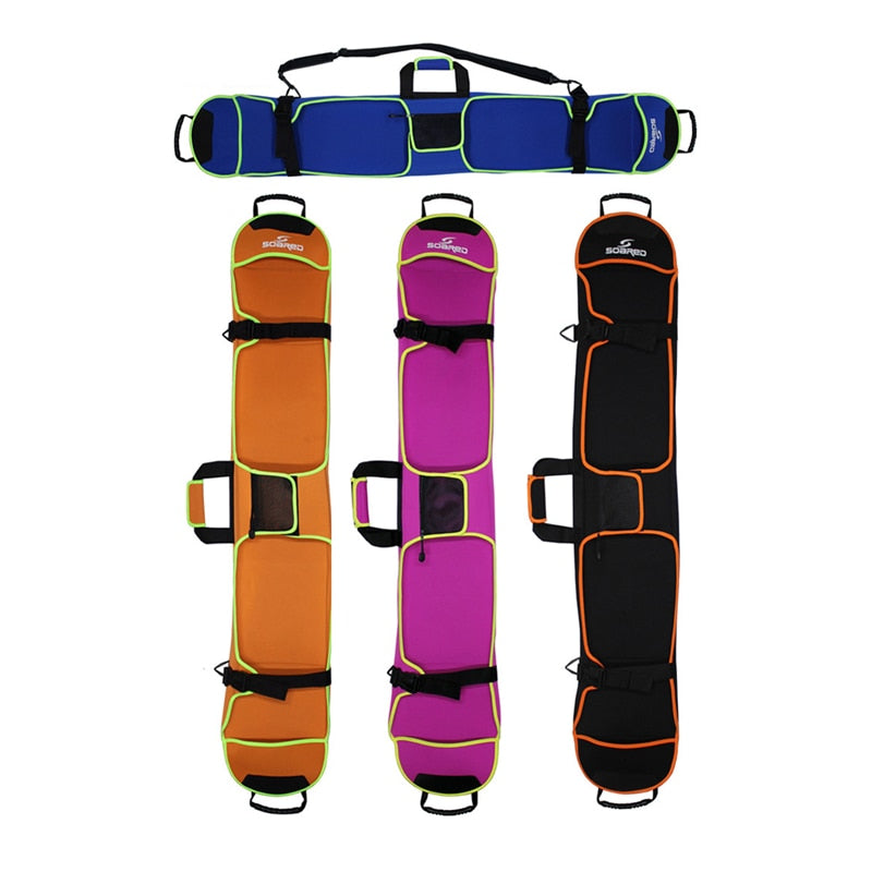 150cm Ski Bag Snowboard Bag Neoprene Material Skiing Board Cover Snowboard Scratch-Resistant Monoboard Plate Protective Case