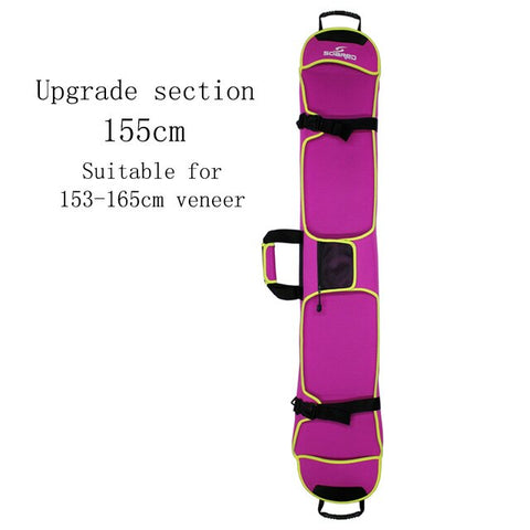 150cm Ski Bag Snowboard Bag Neoprene Material Skiing Board Cover Snowboard Scratch-Resistant Monoboard Plate Protective Case