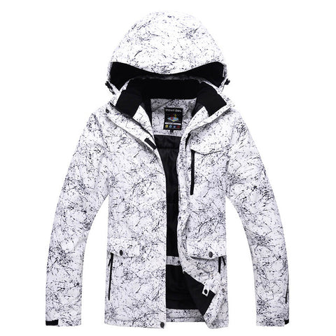 -30 Men and Women black or white Snow suit outdoor Ski Clothing snowboarding Sets waterproof costume Snow jackets and bib pant