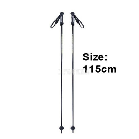 110cm-130cm Ultralight Ski Pole Ultra-Fine Carbon Fibre Snow Skiing Board Pole Portable Outdoor Sport Trekking Stick 1pair