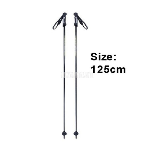 110cm-130cm Ultralight Ski Pole Ultra-Fine Carbon Fibre Snow Skiing Board Pole Portable Outdoor Sport Trekking Stick 1pair