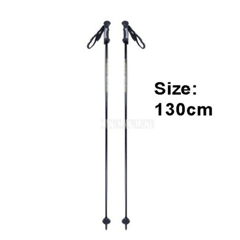 110cm-130cm Ultralight Ski Pole Ultra-Fine Carbon Fibre Snow Skiing Board Pole Portable Outdoor Sport Trekking Stick 1pair