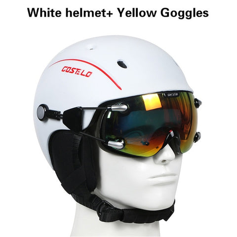 Newest Costelo Airwolf Skateboard Ski Snowboard Helmet ski goggles Integrally-molded Ultralight Breathable Ski Helmet