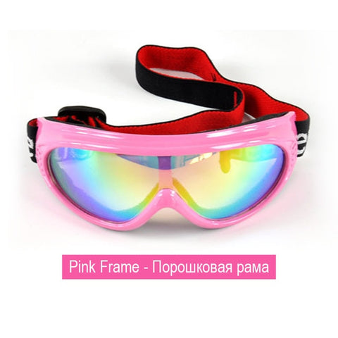 Low-cost treatment children ski goggles snow snowboard glasses anti-fog skiing eyewear ski girls boys outdoor riding sunglasses