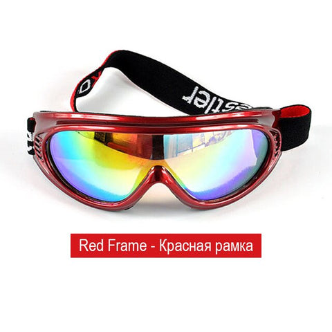 Low-cost treatment children ski goggles snow snowboard glasses anti-fog skiing eyewear ski girls boys outdoor riding sunglasses