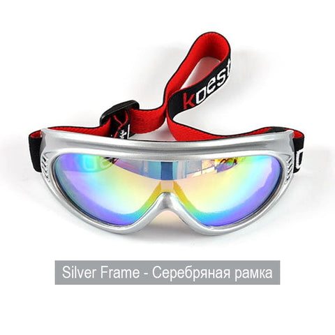 Low-cost treatment children ski goggles snow snowboard glasses anti-fog skiing eyewear ski girls boys outdoor riding sunglasses