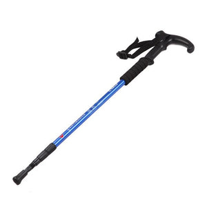 Hot Protable Mountaineering Rod Aluminum Alloy Trek Pole Nordic Walking Poles Retractable Alpenstock Skiing Hiking Stick MCK99