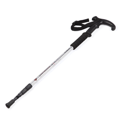 Hot Protable Mountaineering Rod Aluminum Alloy Trek Pole Nordic Walking Poles Retractable Alpenstock Skiing Hiking Stick MCK99