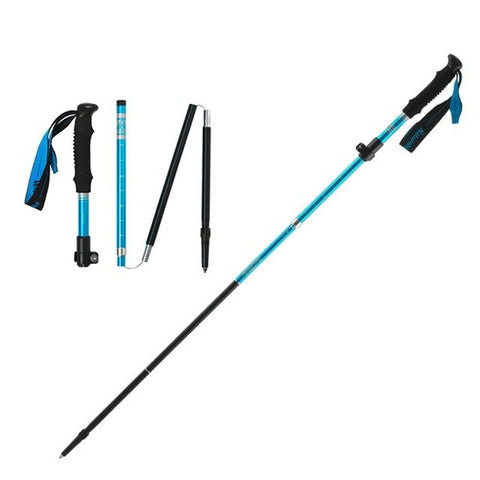 Collapsible Walking Poles Auminum Alloy Telescopic 7075 Trekking Sticks Adjustable For Hiking Skiing Travel Walk Stick