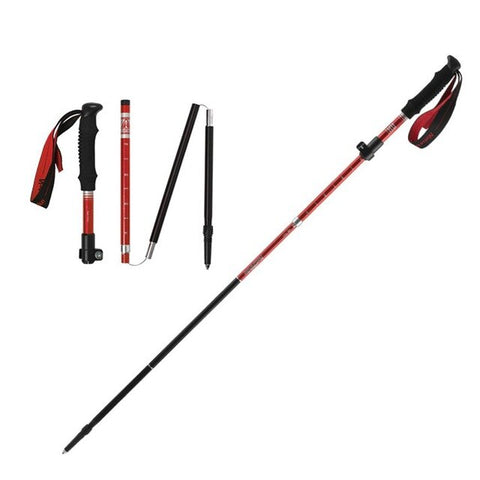 Collapsible Walking Poles Auminum Alloy Telescopic 7075 Trekking Sticks Adjustable For Hiking Skiing Travel Walk Stick