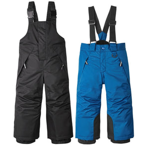 2019 Winter Baby Boy Skiing Pants Fleece Windproof Kids Girls Jumpsuit Thick Children Snow Overalls Waterproof Sport Trousers