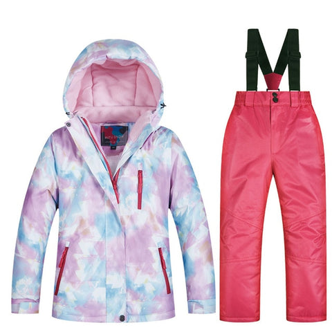 Kids Ski Suit Children Brands Waterproof Warm Girls And Boy Snow Jacket And Pants Winter Skiing And Snowboarding Clothes Child