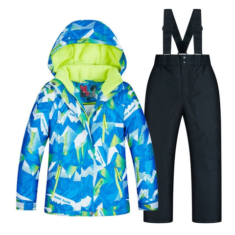 Kids Ski Suit Children Brands Waterproof Warm Girls And Boy Snow Jacket And Pants Winter Skiing And Snowboarding Clothes Child