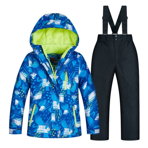 Kids Ski Suit Children Brands Waterproof Warm Girls And Boy Snow Jacket And Pants Winter Skiing And Snowboarding Clothes Child