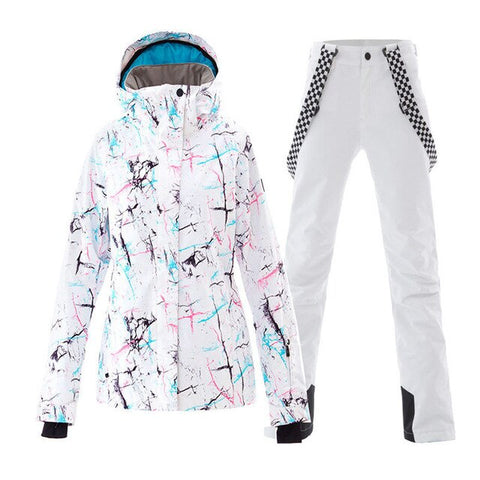 Fashional SMN High Quality Women Snow Pants outdoor Sports Wear waterproof windproof Snowboarding Clothing Ski Suit Jacket and Bibs Snow Trousers