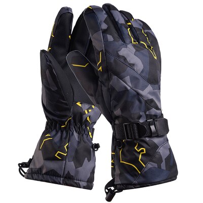 Snow Head Ski Gloves Waterproof -30C Degree Winter Warm Snowboard Gloves Men Women Motocross Windproof Cycling Motorcycle Gloves