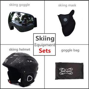 2019 Brand Ski helmet Integrally-molded professional adult Snowboard helmet Men Women Skating/Skateboard Winter sports helmets