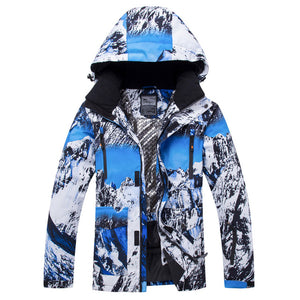 2019 RIVIYELE Brand Men Ski Jacket Skiing Coat Winter Clothing Windproof Waterproof Outdoor Sport Wear Snowboard Jacket Hooded