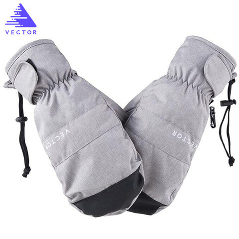 2-in-1 Mittens Ski Gloves Snowboard Men Women Snow Winter Sport Synthetic Insulation Warm Waterproof Windproof Skiing Fishing