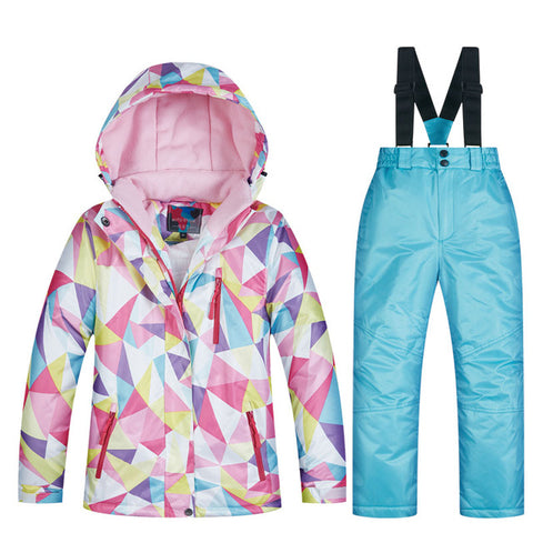 Kids Ski Suit Children Brands Waterproof Warm Girls And Boy Snow Jacket And Pants Winter Skiing And Snowboarding Clothes Child