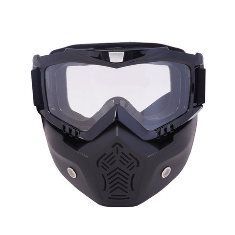 Sale Men Women Ski Snowboard Mask Winter Snowmobile Skiing Goggles Windproof Skiing Glass Motocross Sunglasses with Mouth Filter