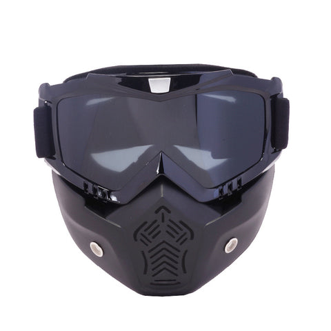 Sale Men Women Ski Snowboard Mask Winter Snowmobile Skiing Goggles Windproof Skiing Glass Motocross Sunglasses with Mouth Filter