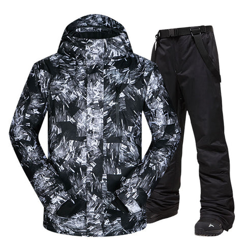 Ski Suit Men Winter Warm Windproof Waterproof Outdoor Sports Snow Jackets and Pants Hot Ski Equipment Snowboard Jacket Men Brand