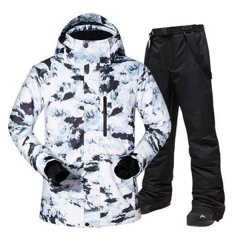 Ski Suit Men Winter Warm Windproof Waterproof Outdoor Sports Snow Jackets and Pants Hot Ski Equipment Snowboard Jacket Men Brand