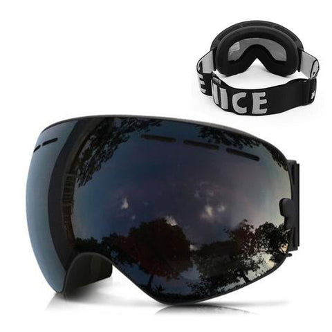 Ski Goggles Mask Adjustable Snowboard Goggles with Anti-fog UV Protection Winter Snow Sports for Unisex Men Women Youth