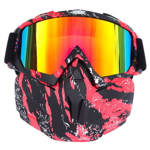 Men Women Riding Ski Snowboard Snowmobile eyewear Mask Snow Winter Skiing Ski Anti-UV Waterproof Glasses Motocross Sunglasses A