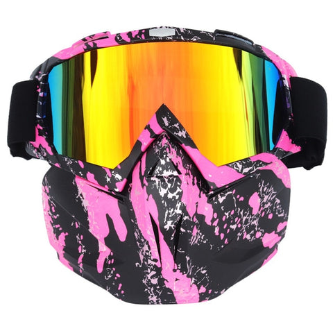 Men Women Riding Ski Snowboard Snowmobile eyewear Mask Snow Winter Skiing Ski Anti-UV Waterproof Glasses Motocross Sunglasses A