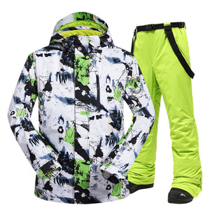 Ski Suit Men Winter New Outdoor Windproof Waterproof Thermal Snow Jacket And Pants Clothes Skiing And Snowboarding Suits Brands