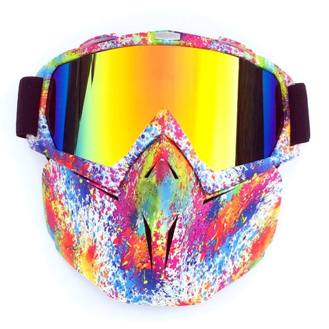 Men Women Riding Ski Snowboard Snowmobile eyewear Mask Snow Winter Skiing Anti-UV Waterproof Glasses Motocross Sunglasses Q