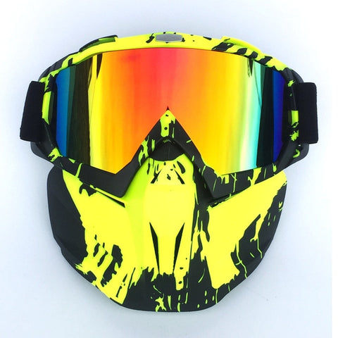 Men Women Riding Ski Snowboard Snowmobile eyewear Mask Snow Winter Skiing Anti-UV Waterproof Glasses Motocross Sunglasses Q