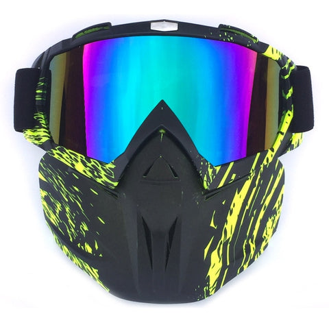 Men Women Riding Ski Snowboard Snowmobile eyewear Mask Snow Winter Skiing Anti-UV Waterproof Glasses Motocross Sunglasses Q