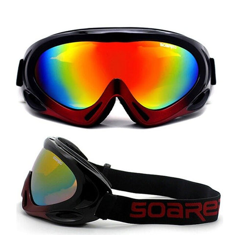 Adult Children Winter Skiing Goggles Snow Sports Anti-fog Snowmobile Dustproof Windproof Eyewear Skate Sunglasses SKI Glasses