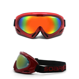 Adult Children Winter Skiing Goggles Snow Sports Anti-fog Snowmobile Dustproof Windproof Eyewear Skate Sunglasses SKI Glasses