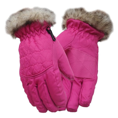 Children Ski Gloves For 5-12 Years Old Boy/Girl Winter Waterproof Snow Gloves For Outdoor Sports Mountain Climbing Skiing