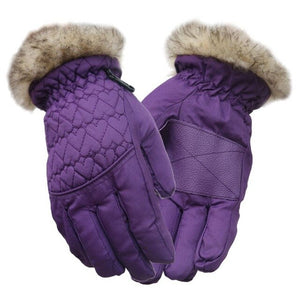 Children Ski Gloves For 5-12 Years Old Boy/Girl Winter Waterproof Snow Gloves For Outdoor Sports Mountain Climbing Skiing