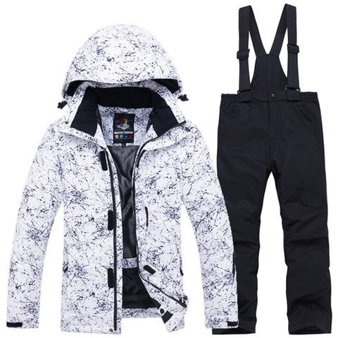 -30 Children Snow Suit Wear Outdoor Waterproof windproof Warm Costume winter Snowboarding Ski jacket + Snow pant boys and girls