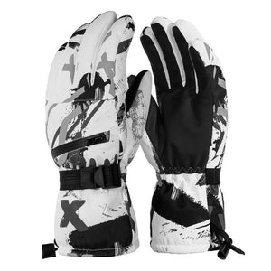 Waterproof Ski Gloves Men Women Warm Skiing Snowboard Gloves Snowmobile Motorcycle Riding Winter Outdoor Snow Gloves