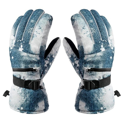 Waterproof Ski Gloves Men Women Warm Skiing Snowboard Gloves Snowmobile Motorcycle Riding Winter Outdoor Snow Gloves