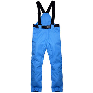 Winter Warm Men Waterproof Breathable Pants Autumn Ski Solid Suspenders Casual