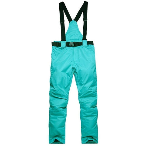 Winter Warm Men Waterproof Breathable Pants Autumn Ski Solid Suspenders Casual